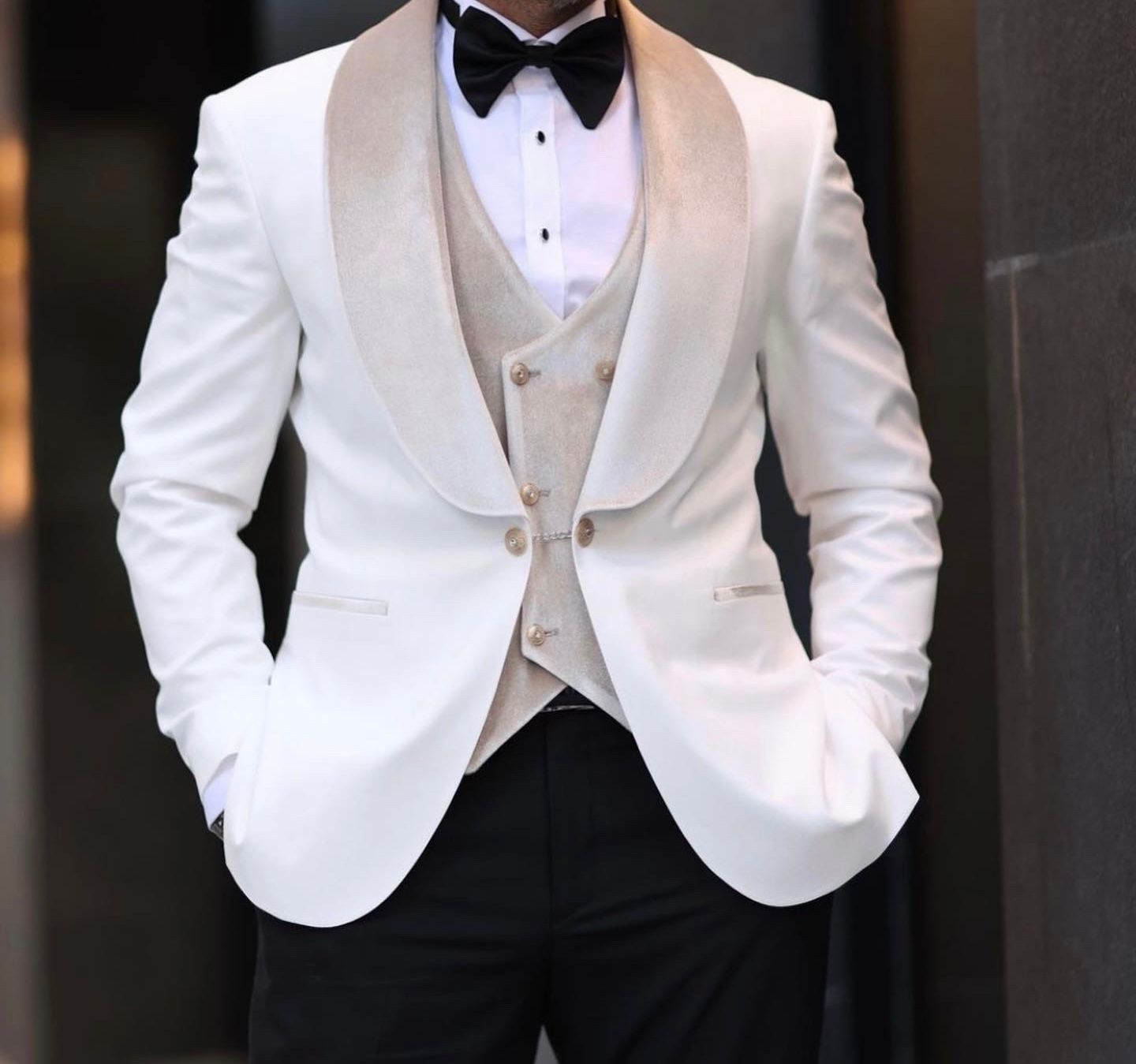 Tux velvet white – Savio Suits